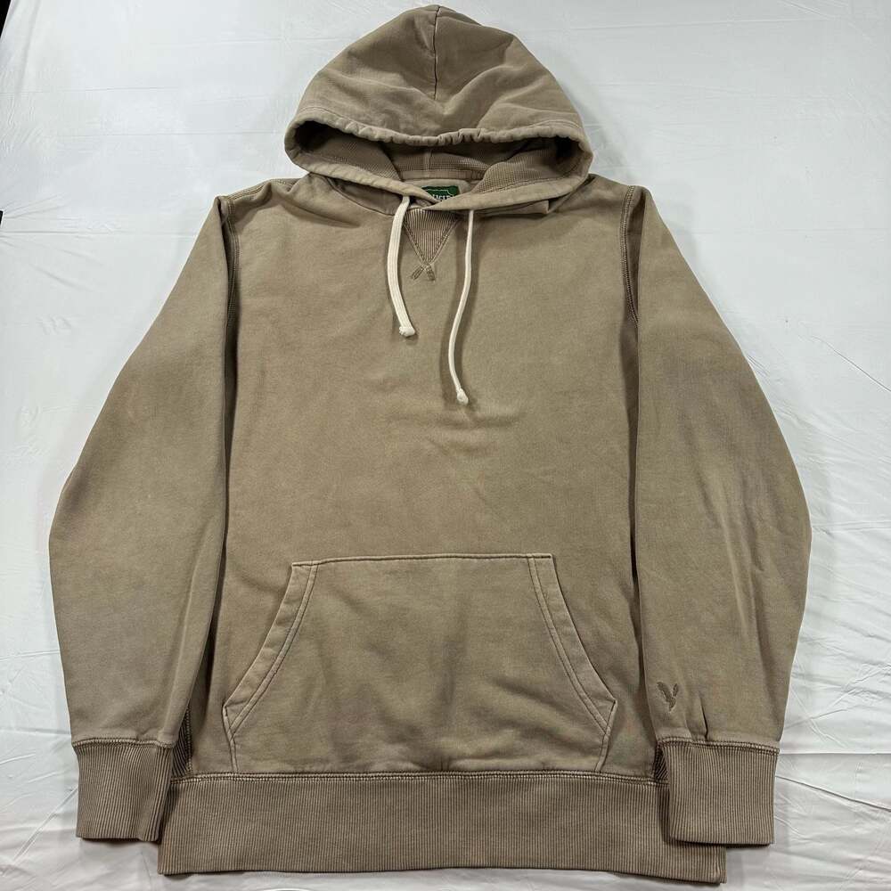 American Eagle Outfitters Olive Pullover Hoodie Mens